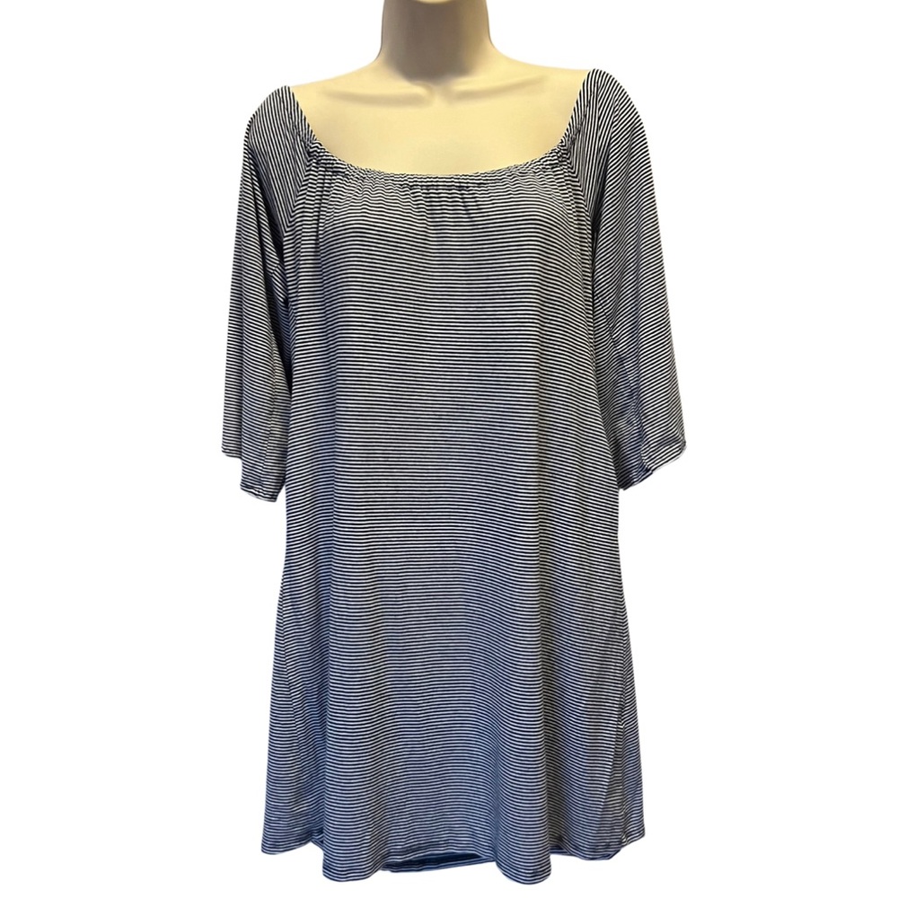 Fighting Eel Women’s Off the Shoulder Striped Dress